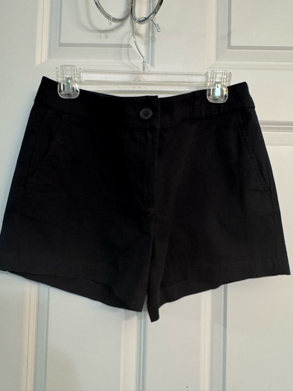LOFT Black Tailored Bermuda Shorts